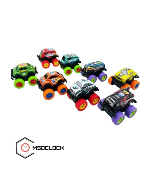 8-Pack Friction Powered Push Car Toys – Colorful Mini Vehicles for Kids