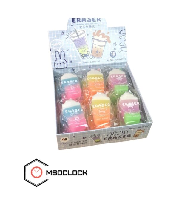 Colorful Ice Cream Shaped Eraser for Students, Office, School Supplies, Cute Stationery Gift Item