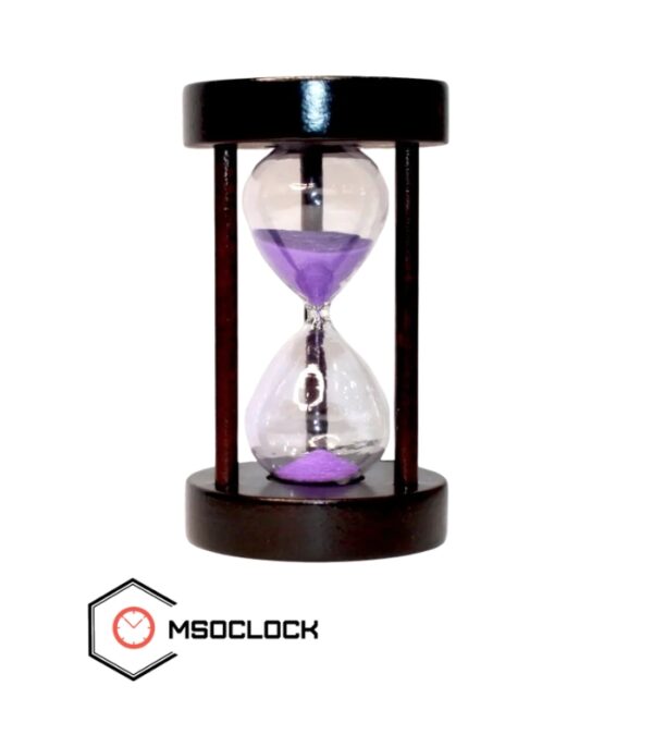 Purple Decorative Hourglass Sand Timer for Home, Office Desk, Study Room, Gift, Time Management Tool