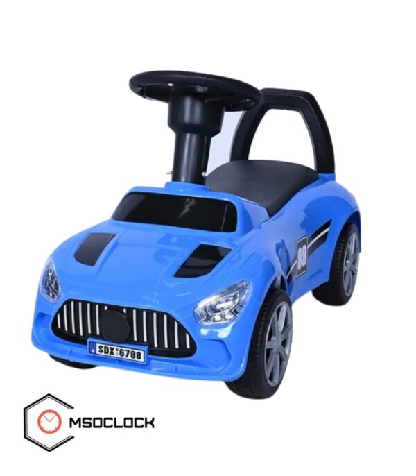 Ride-On Push Car for Kids with Light & Sound – Fun Toddler Vehicle with Steering, Music & Backrest